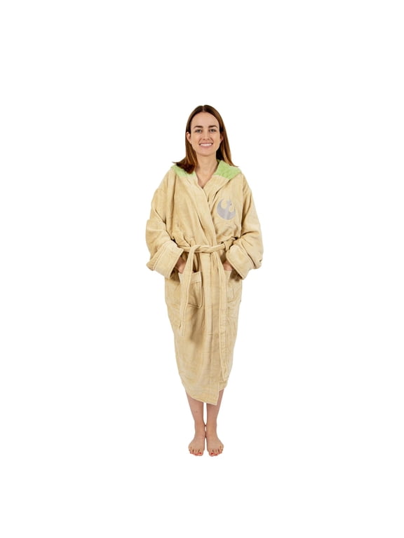 Unisex Yoda Hooded Cotton Robe, One Size Fits All