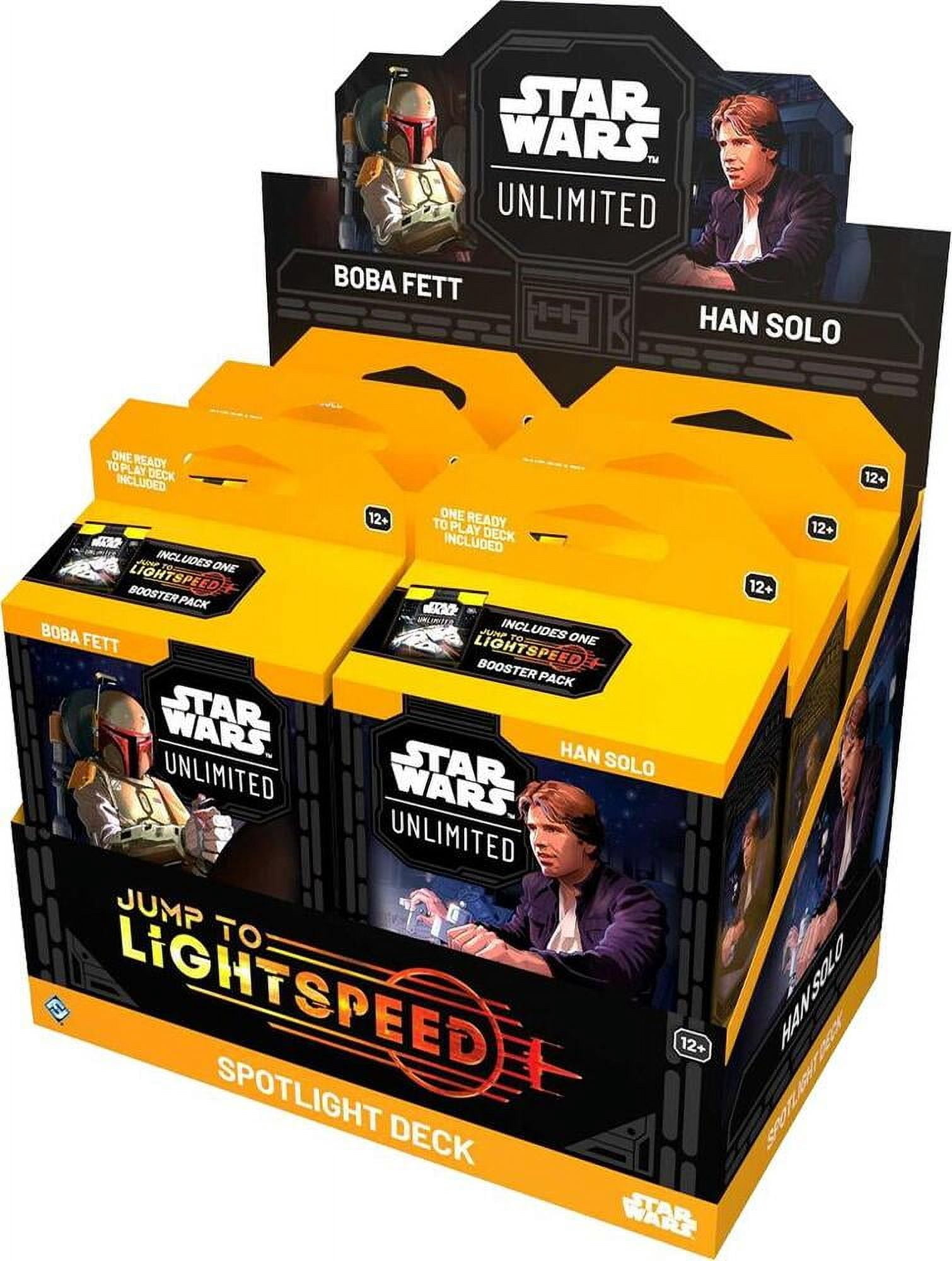 Star Wars Unlimited – Deck Spotlight Qui-Gon Jinn – 50 Cartes Prêtes à Jouer + Booster Legends Of The Force – Dès 12 Ans