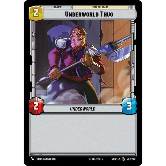 Star Wars: Unlimited Shadows of the Galaxy Common Underworld Thug #257 (FOIL)