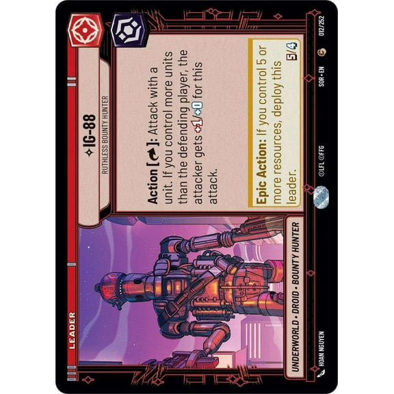 Star Wars: Unlimited Spark of Rebellion Common IG-88 - Ruthless Bounty Hunter #012