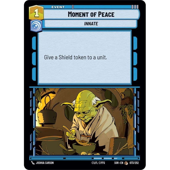 Star Wars: Unlimited Spark of Rebellion Common Moment of Peace #073