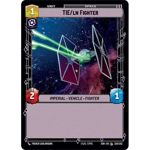 Star Wars: Unlimited Spark of Rebellion Common TIE/ln Fighter #225
