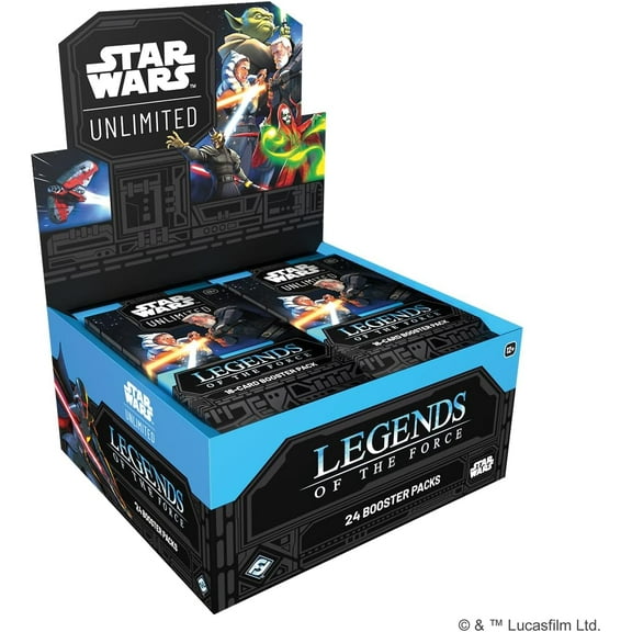 Star Wars: Unlimited TCG Legends of The Force Booster Box - 24 Packs Featuring Jedi, Sith & Iconic Characters