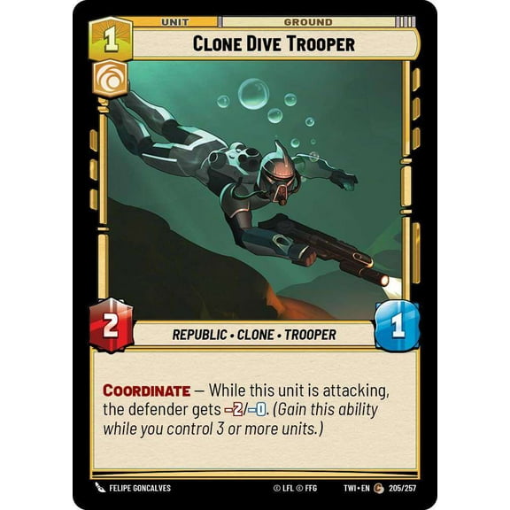 Star Wars: Unlimited Twilight of the Republic Common Clone Dive Trooper #205