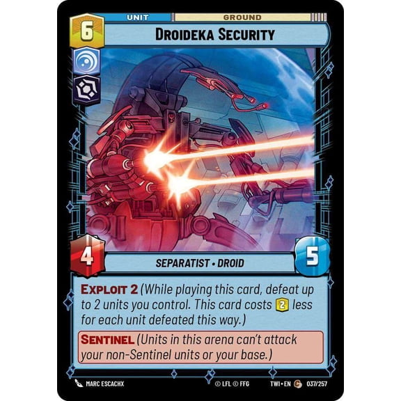 Star Wars: Unlimited Twilight of the Republic Common Droideka Security #037