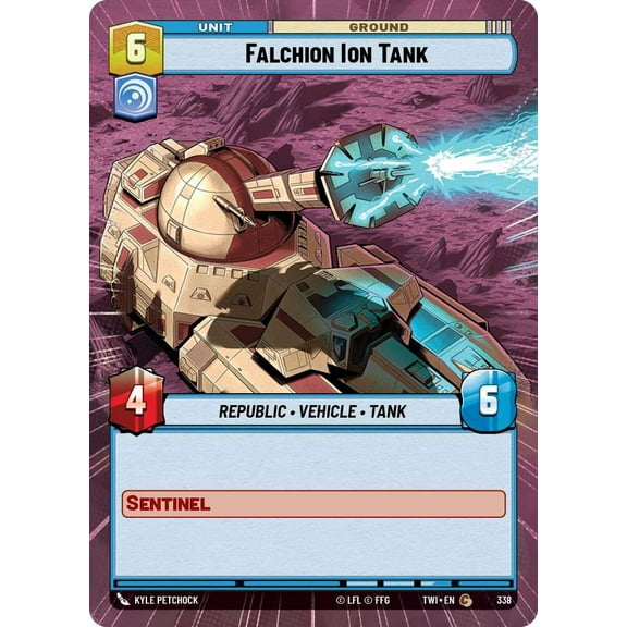 Star Wars: Unlimited Twilight of the Republic Common Falchion Ion Tank #338 (Hyperspace)