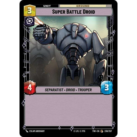 Star Wars: Unlimited Twilight of the Republic Common Super Battle Droid #230 (FOIL)