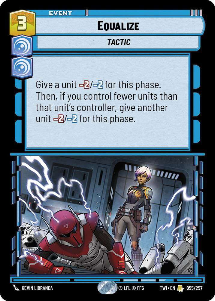 Star Wars: Unlimited Twilight of the Republic Rare Equalize #055 - Walmart.com Star Wars: Unlimited Twilight of the Republic Rare Equalize #055 - Walmart.com