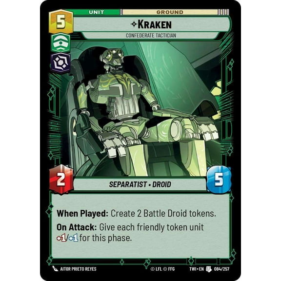 Star Wars: Unlimited Twilight of the Republic Uncommon Kraken - Confederate Tactician #084