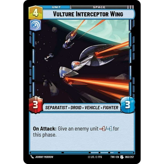Star Wars: Unlimited Twilight of the Republic Uncommon Vulture Interceptor Wing #063