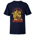 thumbnail image 1 of Star Wars Upset a Wookiee Disney 100 Artists Series D100 - Short Sleeve T-Shirt for Kids - Customized-Navy, 1 of 5