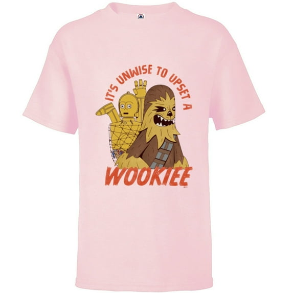 Star Wars Upset a Wookiee Disney 100 Artists Series D100 - Short Sleeve T-Shirt for Kids - Customized-Soft Pink