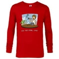 thumbnail image 1 of Star Wars “Use the Fork, Luke” Yoda Chopsticks Funny - Long Sleeve T-Shirt for Men - Customized-New Red, 1 of 5