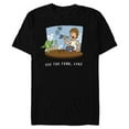 thumbnail image 1 of Star Wars “Use the Fork, Luke” Yoda Chopsticks Funny - Short Sleeve Blended T-Shirt for Adults - Customized-Black, 1 of 5