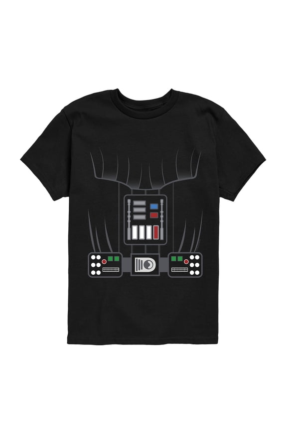 - Vader Costume - Youth Boys Short Sleeve Graphic T-Shirt