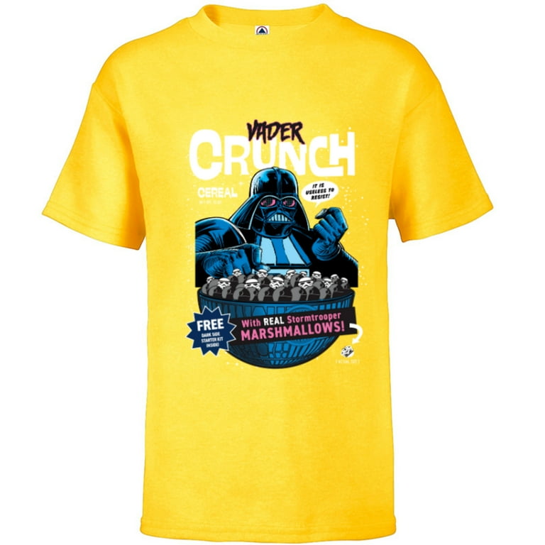 Star Wars Vader Crunch Breakfast Cereal Retro Short Sleeve T