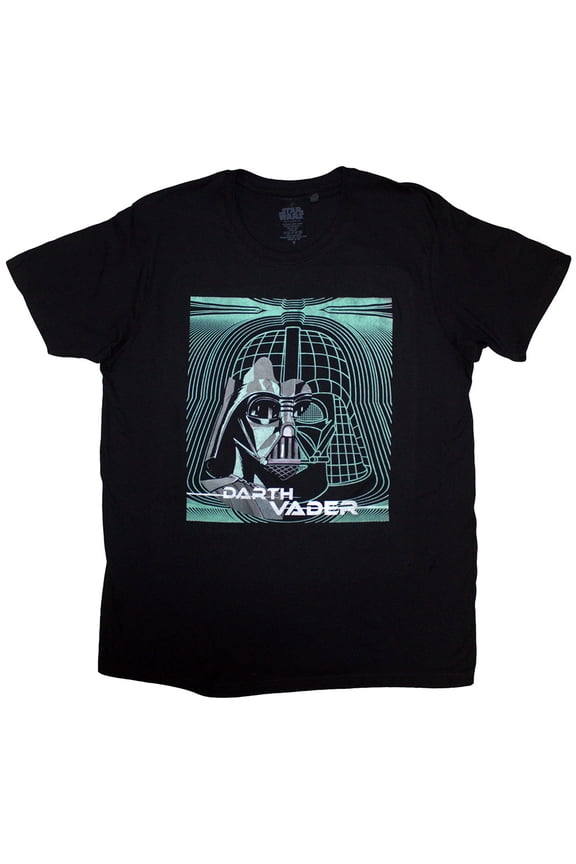 Star Wars Unisex T-Shirt Vader Grid Mask (Black) (XX-Large)