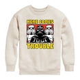 thumbnail image 1 of Star Wars - Vader Here Comes Trouble - Youth Boys Crew Fleece Sweatshirt, 1 of 4