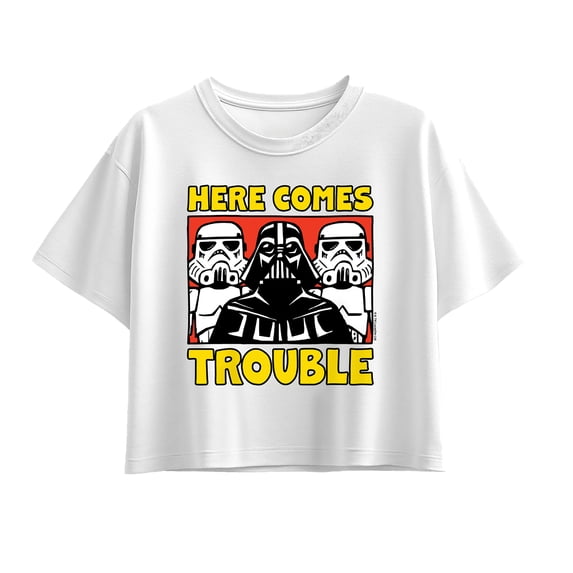 Star Wars - Vader Here Comes Trouble - Youth Girls Boxy T-Shirt