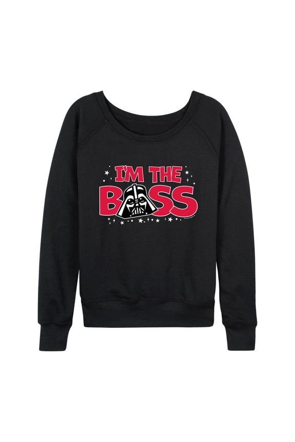 - Vader I'm the Boss - Women's French Terry Long Sleeve Pullover