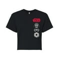 thumbnail image 1 of Star Wars - Darth Vader Icons - Juniors Cropped Tee, 1 of 5