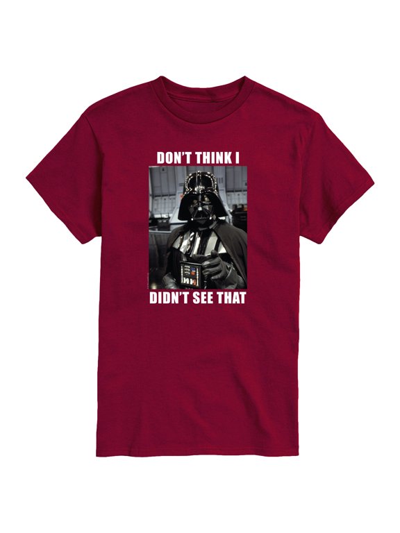 - Vader Meme Men's Short Sleeve Graphic T-Shirt