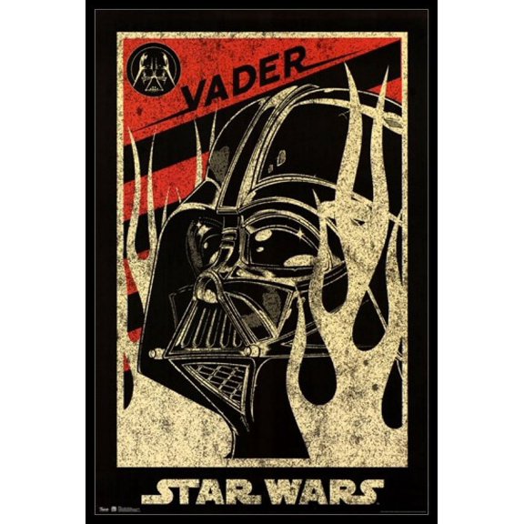 Star Wars - Vader Propaganda Laminated & Framed Poster Print (22 x 34)