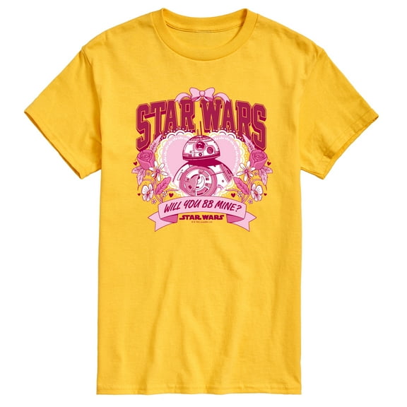 Star Wars - Valentine Bb8 Collegiate - Men's Short Sleeve Graphic T-Shirt