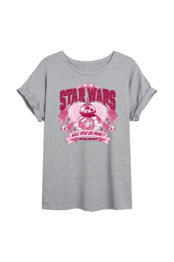 - Valentine Bb8 Collegiate - Women's Oversized Graphic T-Shirt