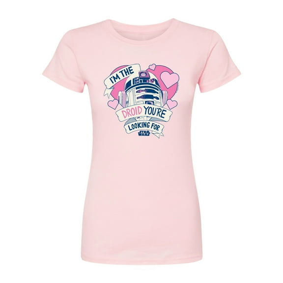 Star Wars - Valentine Droid You're Looking For - Juniors Fitted Graphic T-Shirt