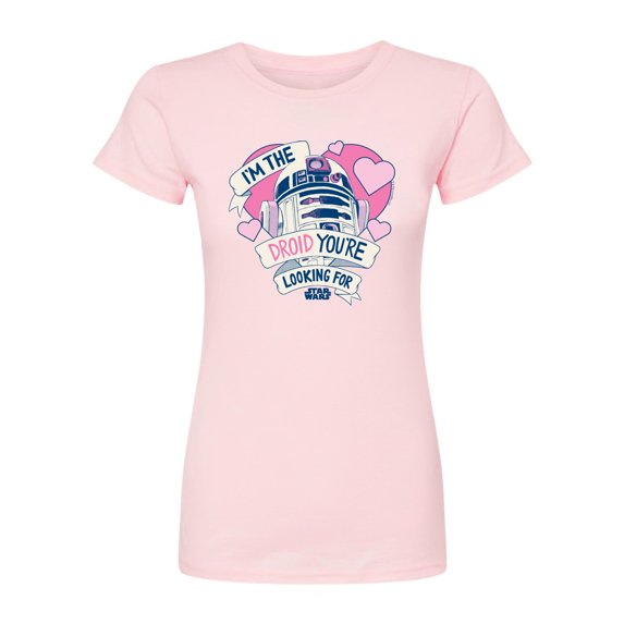 Star Wars - Valentine Droid You're Looking For - Juniors Fitted Graphic T-Shirt