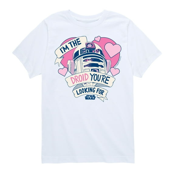 Star Wars - Valentine Droid You're Looking For - Toddler And Youth Short Sleeve Graphic T-Shirt