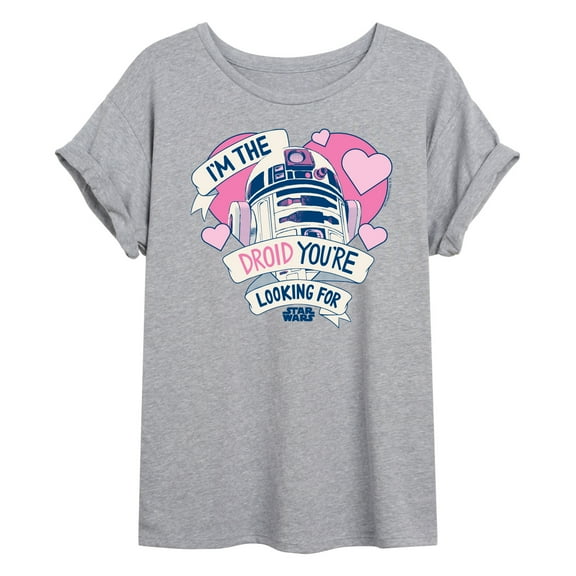Star Wars - Valentine Droid You're Looking For - Women's Oversized Graphic T-Shirt