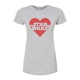 thumbnail image 1 of Star Wars - Valentine Heart Logo - Juniors Fitted Graphic T-Shirt, 1 of 5