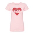 thumbnail image 1 of Star Wars - Valentine Heart Logo - Juniors Fitted Graphic T-Shirt, 1 of 4