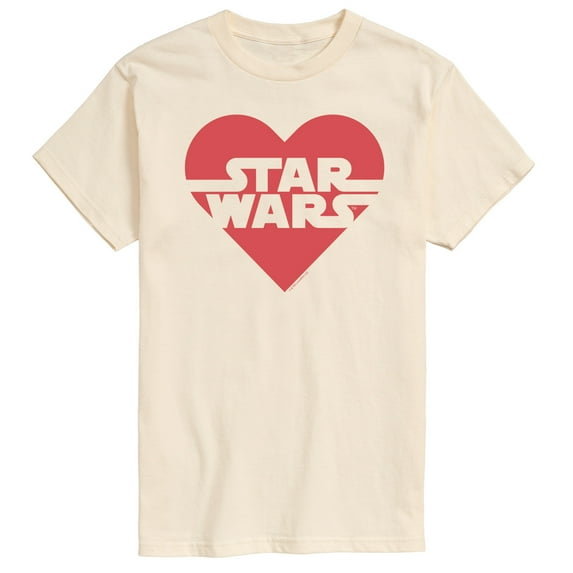 Star Wars - Valentine Heart Logo - Men's Short Sleeve Graphic T-Shirt
