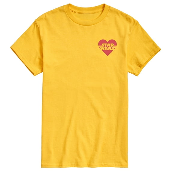 Star Wars - Valentine Heart Logo - Men's Short Sleeve Graphic T-Shirt