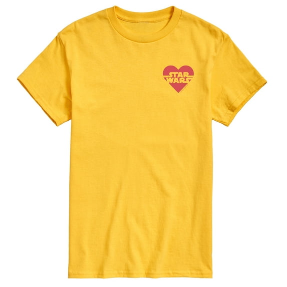 Star Wars - Valentine Heart Logo - Men's Short Sleeve Graphic T-Shirt
