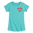 thumbnail image 1 of Star Wars - Valentine Heart Logo - Toddler And Youth Girls Fitted Short Sleeve Graphic T-Shirt, 1 of 5