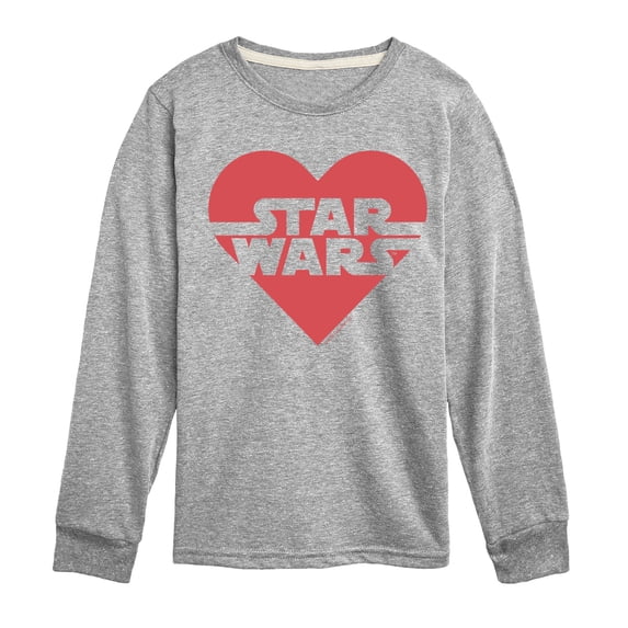 Star Wars - Valentine Heart Logo - Toddler And Youth Long Sleeve Graphic T-Shirt