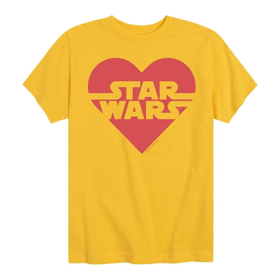 Star Wars - Valentine Heart Logo - Toddler And Youth Short Sleeve Graphic T-Shirt