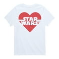 thumbnail image 1 of Star Wars - Valentine Heart Logo - Toddler And Youth Short Sleeve Graphic T-Shirt, 1 of 5