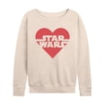 thumbnail image 1 of Star Wars - Valentine Heart Logo - Women's French Terry Pullover Sweatshirt, 1 of 5