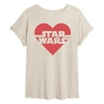thumbnail image 1 of Star Wars - Valentine Heart Logo - Women's Oversized Graphic T-Shirt, 1 of 5