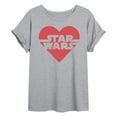 thumbnail image 1 of Star Wars - Valentine Heart Logo - Women's Oversized Graphic T-Shirt, 1 of 5