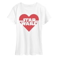 thumbnail image 1 of Star Wars - Valentine Heart Logo - Women's Short Sleeve Graphic T-Shirt, 1 of 5