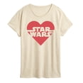 thumbnail image 1 of Star Wars - Valentine Heart Logo - Women's Short Sleeve Graphic T-Shirt, 1 of 5