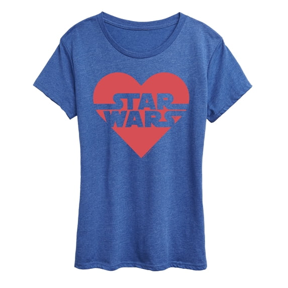 Star Wars - Valentine Heart Logo - Women's Short Sleeve Graphic T-Shirt
