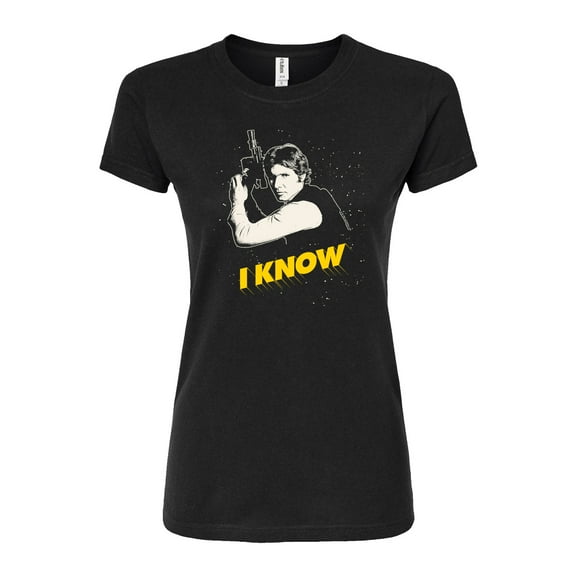 Star Wars - Valentine Han Solo I Know - Juniors Fitted Graphic T-Shirt