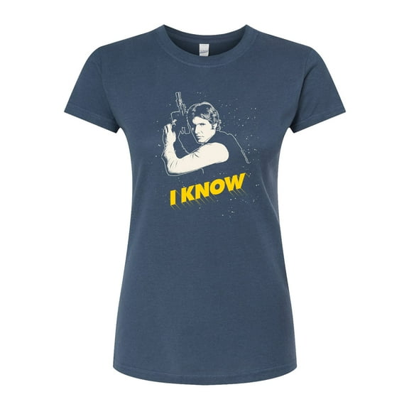 Star Wars - Valentine Han Solo I Know - Juniors Fitted Graphic T-Shirt